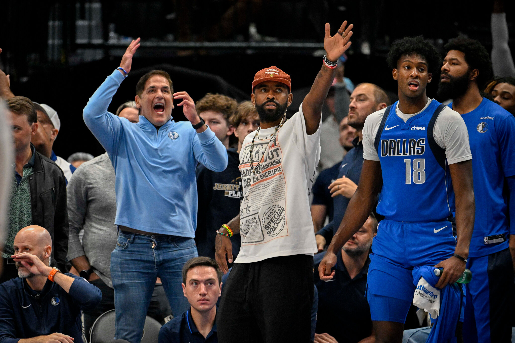 Mavericks' Kyrie Irving Celebrates Milestone Bonus as Mark Cuban Plays Along