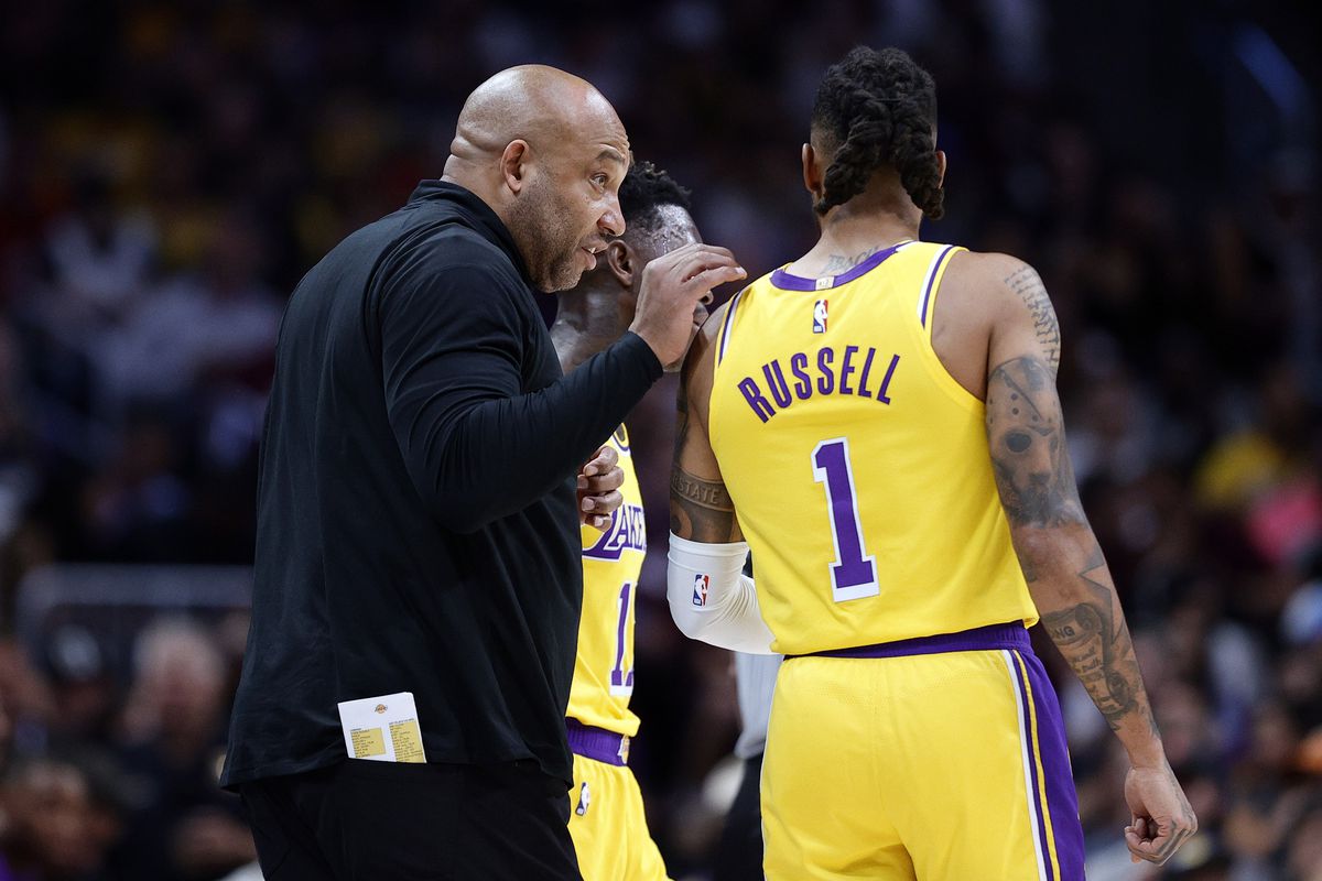 Lakers' Resolve Tested: Darvin Ham Stands Behind D'Angelo Russell Amid Playoff Struggles