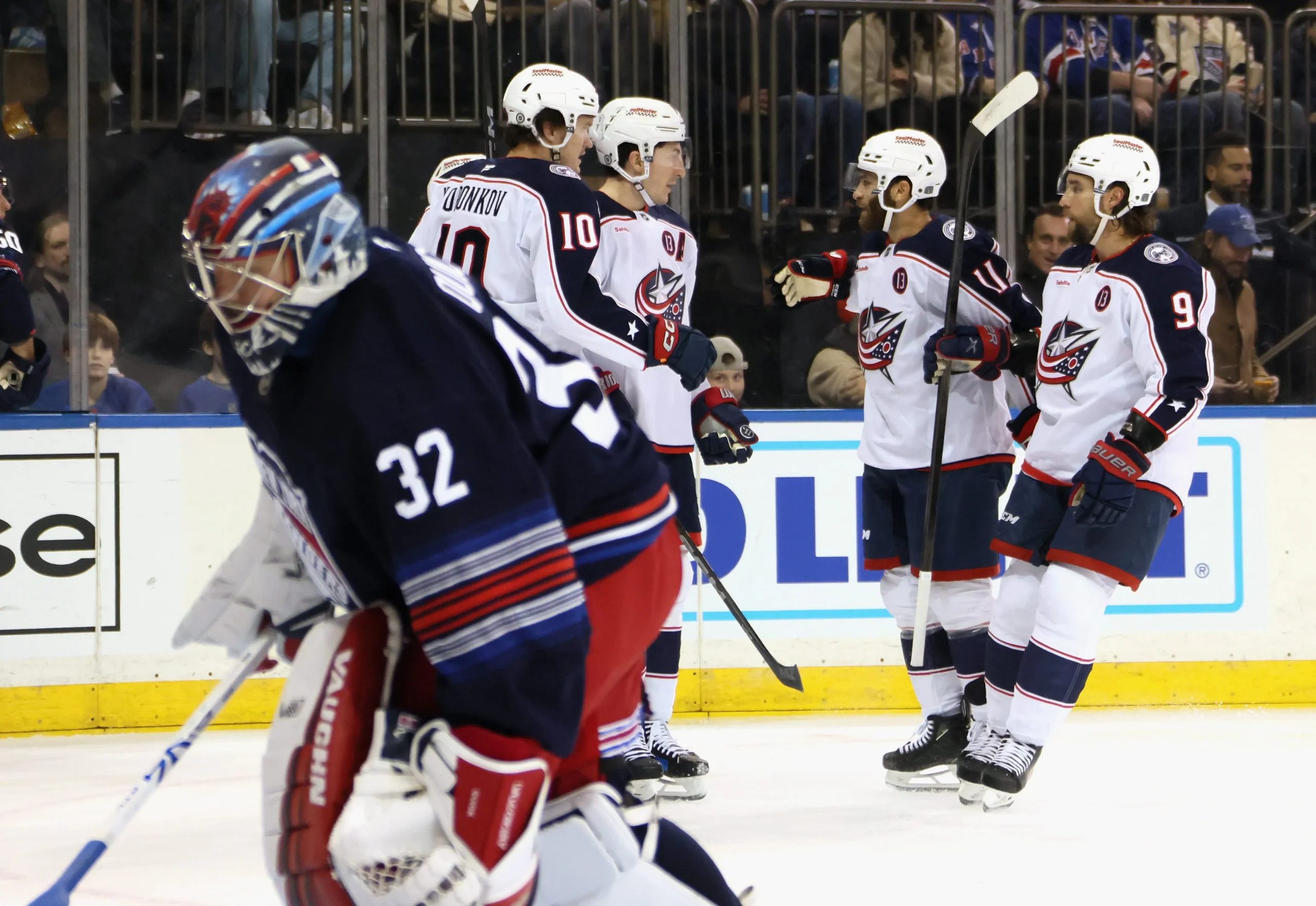 New York Rangers Struggle with Costly Defensive Mistakes in 7-3 Loss to Blue Jackets as Playoff Race Heats Up